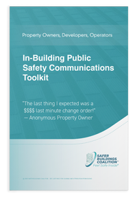 Cover of the In-Building Public Safety Communications Toolkit for property owners, developers and operators